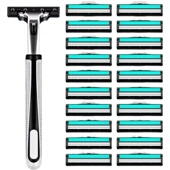 刮脸刮毛刀老式 2层剃须刀手动刮胡刀经典 双层刀头刮胡子刀片男士