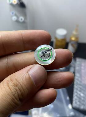 台球杆铭牌小头杆尾堵铭牌默认直径16mm定制编号黑红幻影玛瑙耐磨