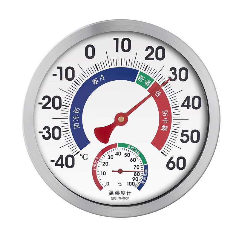 机械式大表盘高精度室内家用婴儿房温湿度计大棚仓库工业温湿度表
