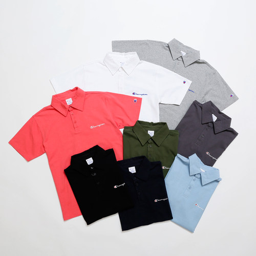 champion刺绣情侣装休闲polo衫