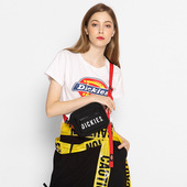 Dickies 潮流Logo印花胸包简约单肩包帆布飘带斜挎包百搭小方包男