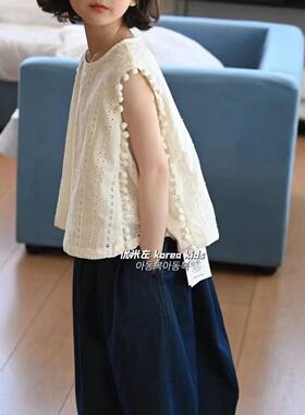女童夏装无袖背心套装2026新款