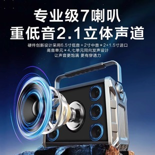 山水G208户外手提广场家庭音响三分大功率立体声直播蓝牙音箱话筒