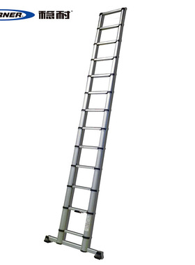 稳耐梯子铝合金伸缩梯3.2米竹节梯电力电信工业梯工程爬梯 BL11-1