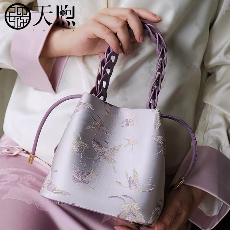 pmsix天熙女包中国风水桶包包女