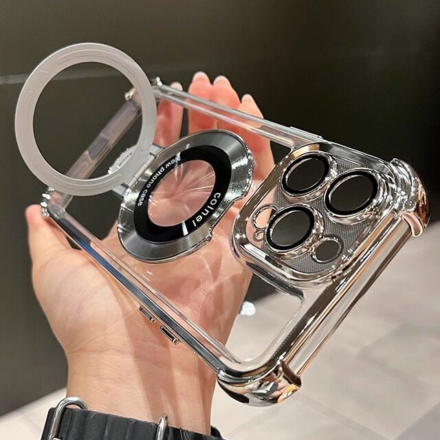 适用oppofindx9手机壳带支架findx8s自带镜头膜全包边findx7ultra四角气囊防摔findx6pro硅胶findx5透明软壳