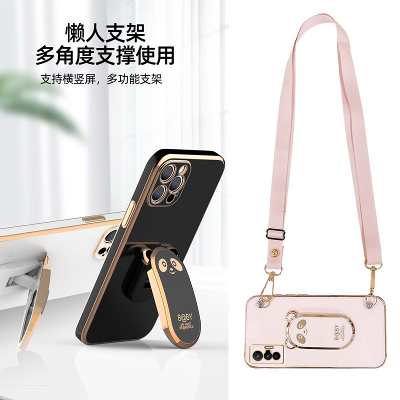 适用vivos50手机壳新款s30pro全包镜头防摔软硅胶s19带支架s16个性创意潮牌s15简约s18e斜挎可背s17带挂绳S20