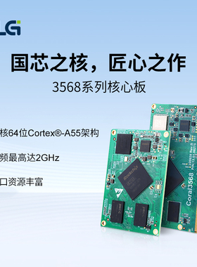 ZLG致远电子 工业级瑞芯微RK3568四核A55处理器核心板 3568系列