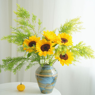 小众家居气质向日葵鲜花千层金鲜切枝搭配组合插花水养云南直发