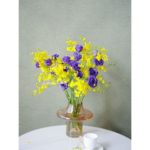 明亮惊艳对比色组合花束鲜花家居插花水养云南直发洋桔梗跳舞兰