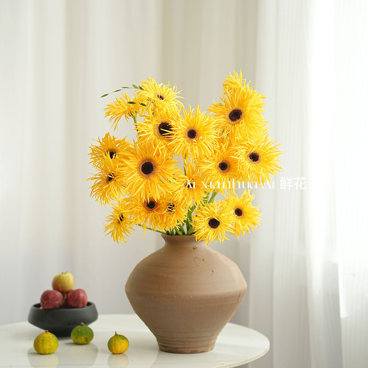 清新自然空灵感拉丝扶郎花鲜花家居装饰插花水养节日送花送长辈