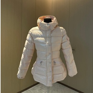【高品质】2024秋冬季新款气质收腰显瘦连帽保暖羽绒服夹克外套女