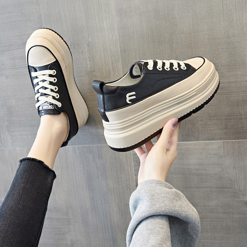 内增高女鞋厚底休闲松糕松糕板鞋