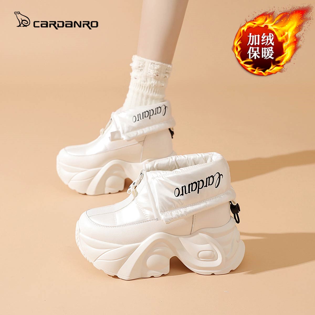 防水棉鞋女2025新款秋冬季女鞋