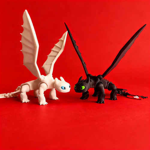 3D打印驯龙高手无牙仔玩具礼物