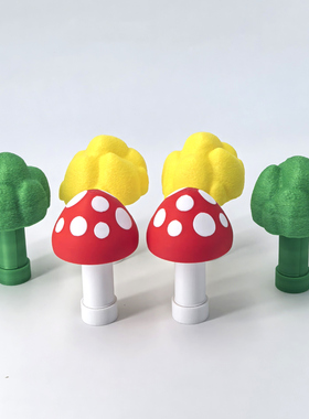 3D打印蘑菇伸缩剑新奇摆件礼物