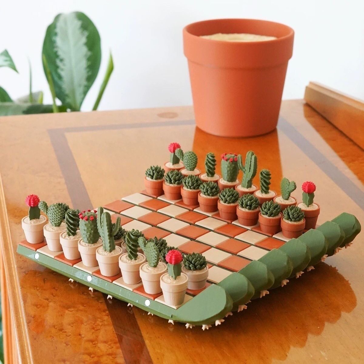 3D打印仙人掌国际象棋磁吸套装