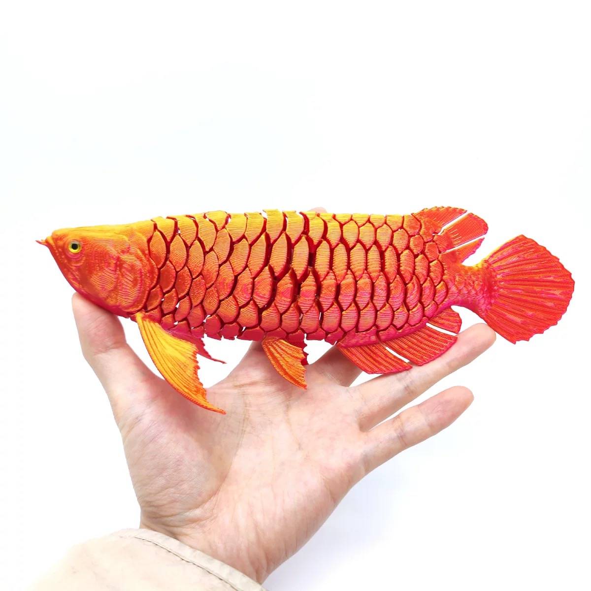 3D打印立体金龙鱼网红摆件礼品