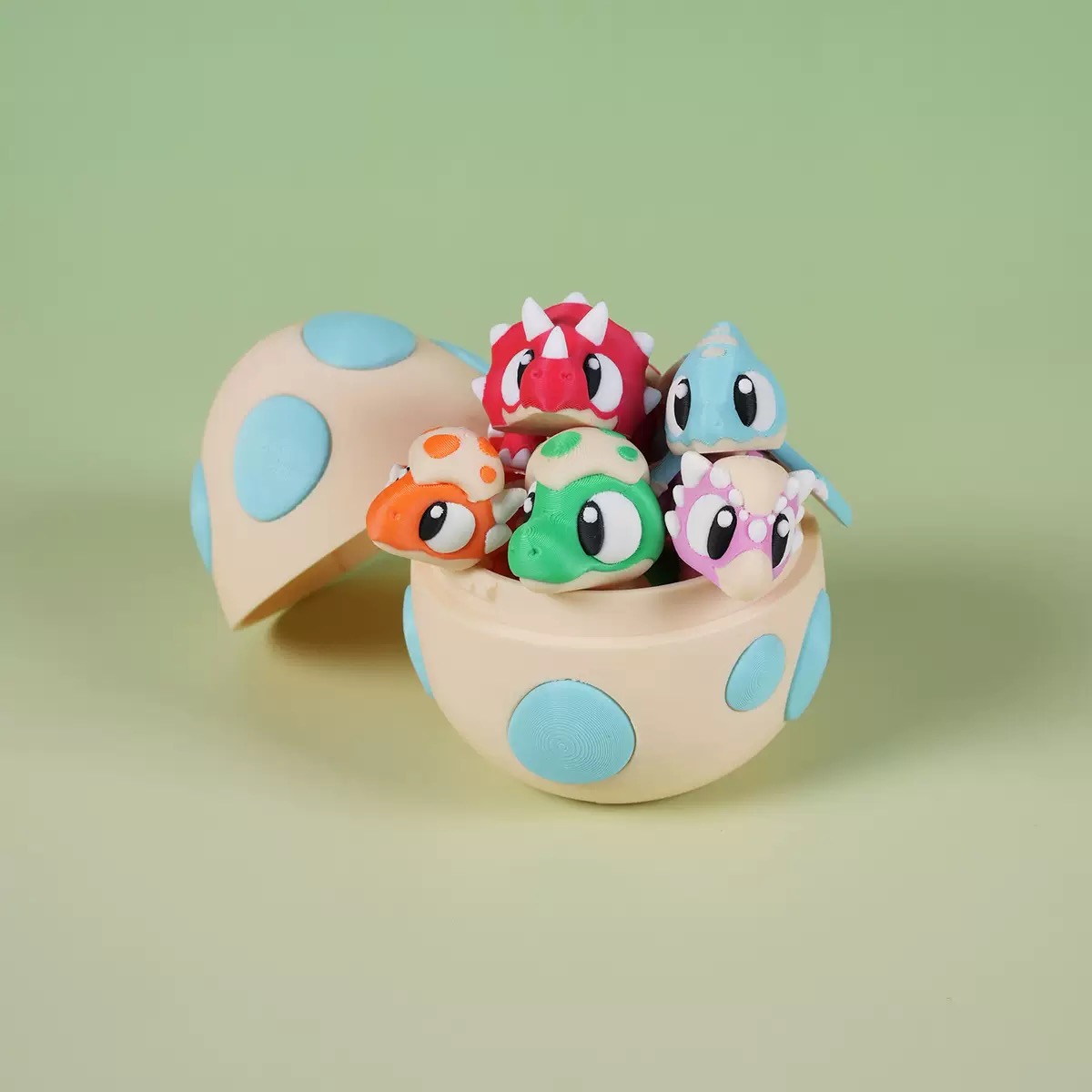 3d打印蛋壳龙手办龙蛋玩具龙礼物彩色龙模型玩偶2025年爆款玩具