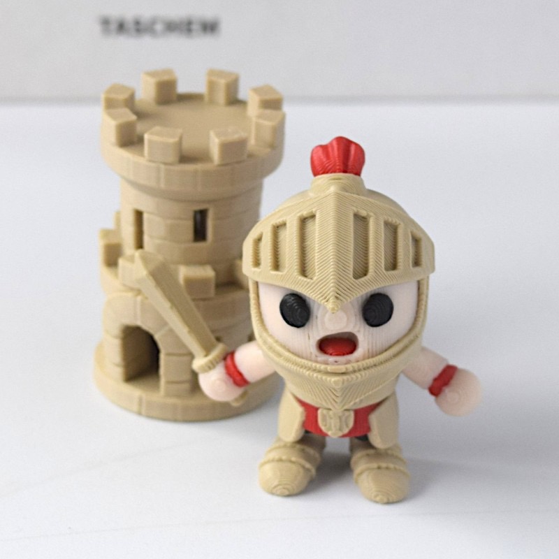 3d打印多关节可动人偶diy手办国王士兵天使翅膀模型摆件儿童玩具