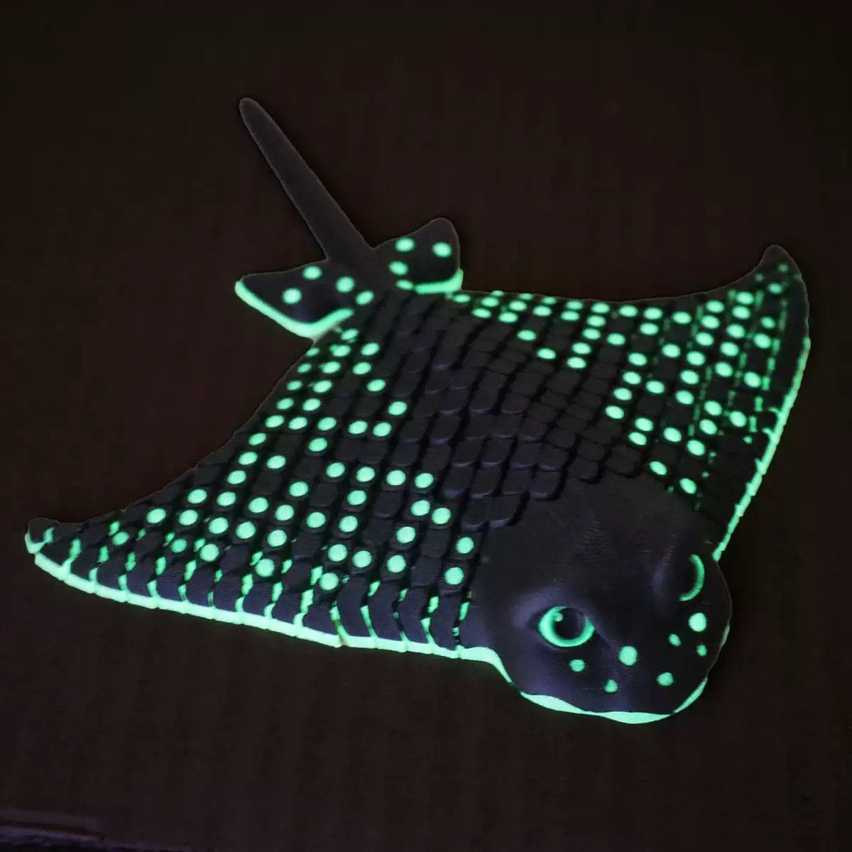 新款3D打印夜光鳐鱼魔鬼鱼活动关节打印摆件儿童仿真可爱网红玩具,家居饰品,3D模型摆件,淘宝优惠券,粉丝福利购,淘宝优惠卷