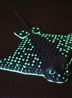 新款3D打印夜光魔鬼鱼摆件玩具
