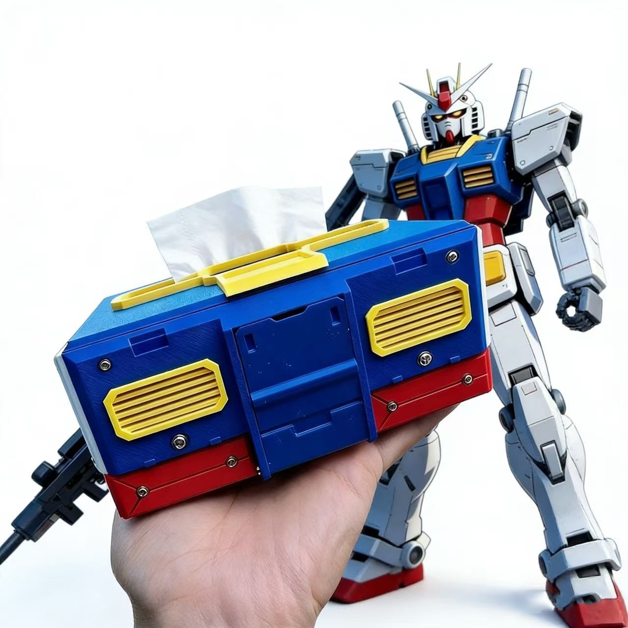 3D打印高达抽纸盒机动战士周边纸巾盒收纳装饰手机支架螺丝机械款,家居饰品,3D模型摆件,淘宝优惠券,粉丝福利购,淘宝优惠卷