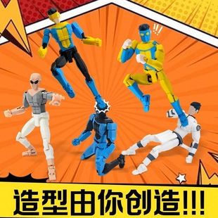 爆款幸运马克无敌少侠人偶关节可动免拼动漫模型手办解压玩具礼物