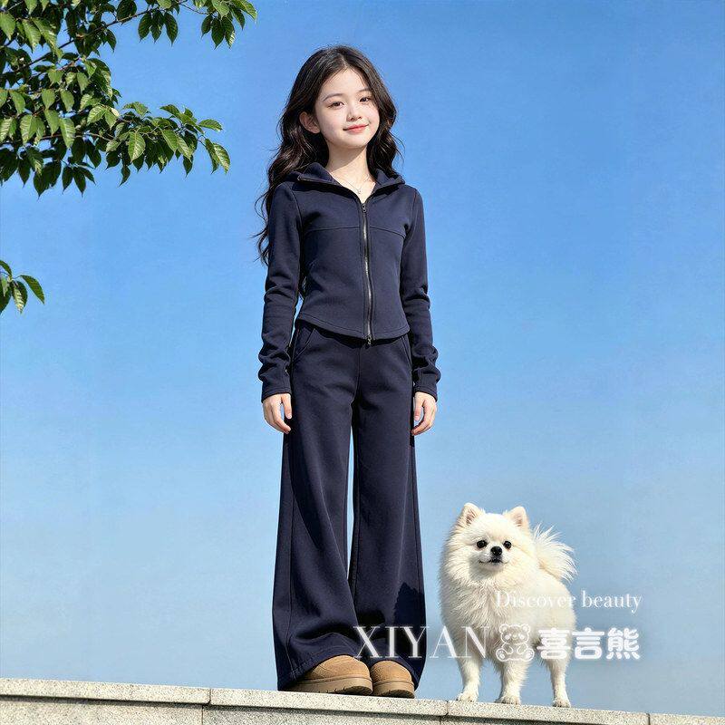 巨好看女童秋装套装2026新款青少年女孩运动衣服春秋季大童女装潮