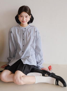 【温柔浮花绘】歌铭法式复古刺绣蕾丝花边衬衫秋季长袖上衣N503C