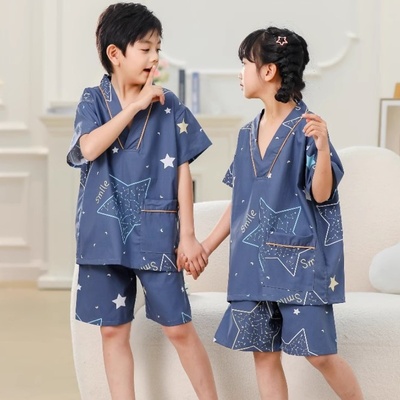 汗蒸服儿童儿童浴服家居服睡衣
