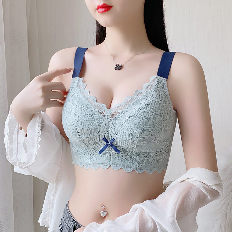 大红色本命年大码内衣女胖mm200斤大胸显小文胸薄款全罩杯收副乳D