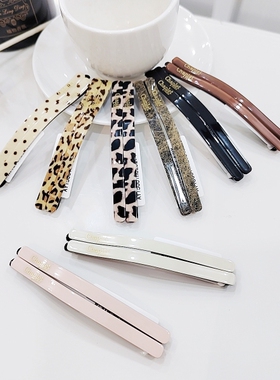 正品佩妮Chaplet长版ins对夹一字夹侧边刘海碎发夹简约百搭日韩女