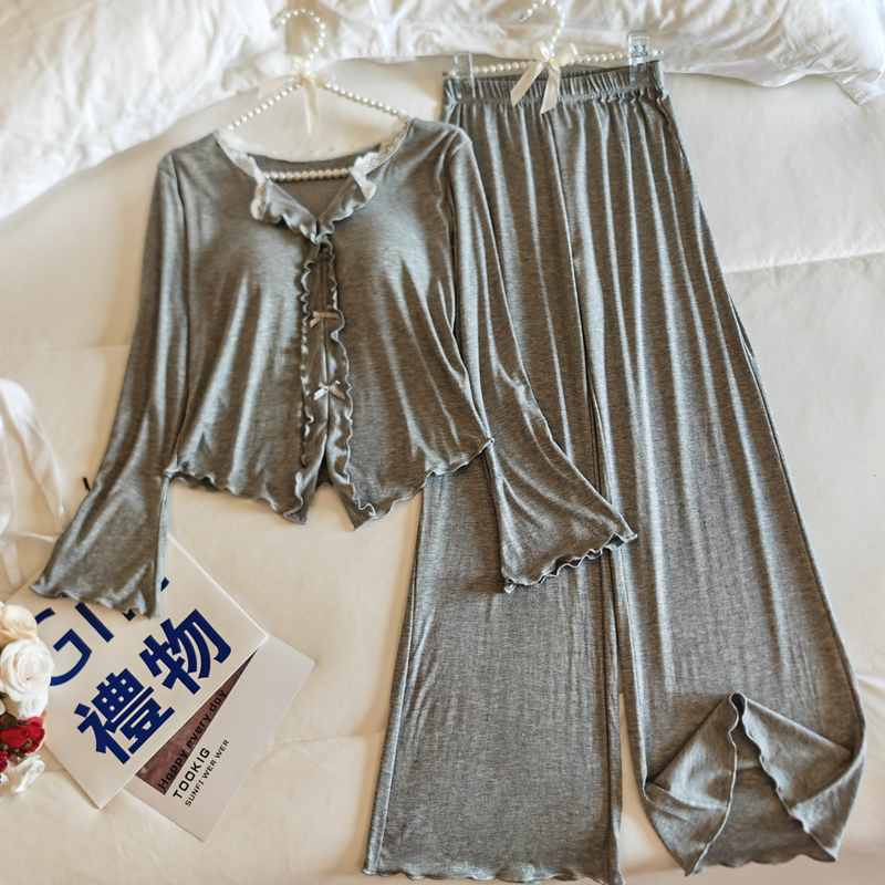 家居服套装春秋季纯欲风性感睡衣