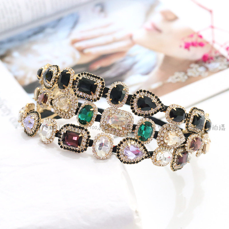 European style Big Hairdressing Sweet Rhinestone Diamond crystal Hair hoop Head hoop bit Headdressin the Accessories/Fashion Jewelry, Hair Accessories  category - from Buy2taobao.com to provide professional Taobao agent buy service