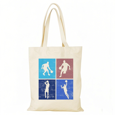 Basketball篮球帆布包运动帆布袋定制大容量环保购物袋外出时尚