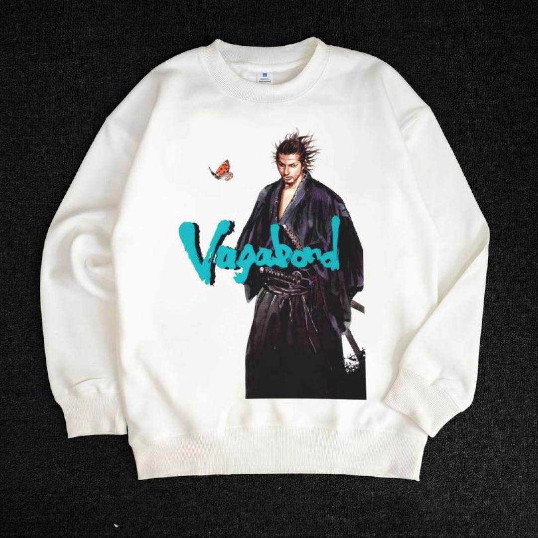 KAZANKOORI 浪客行宫本武藏印花痛衣复古日系二次元圆领卫衣原创