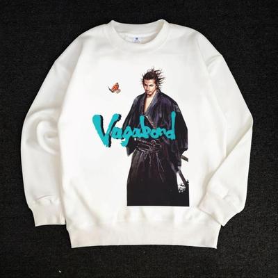 KAZANKOORI 浪客行宫本武藏印花痛衣复古日系二次元圆领卫衣原创