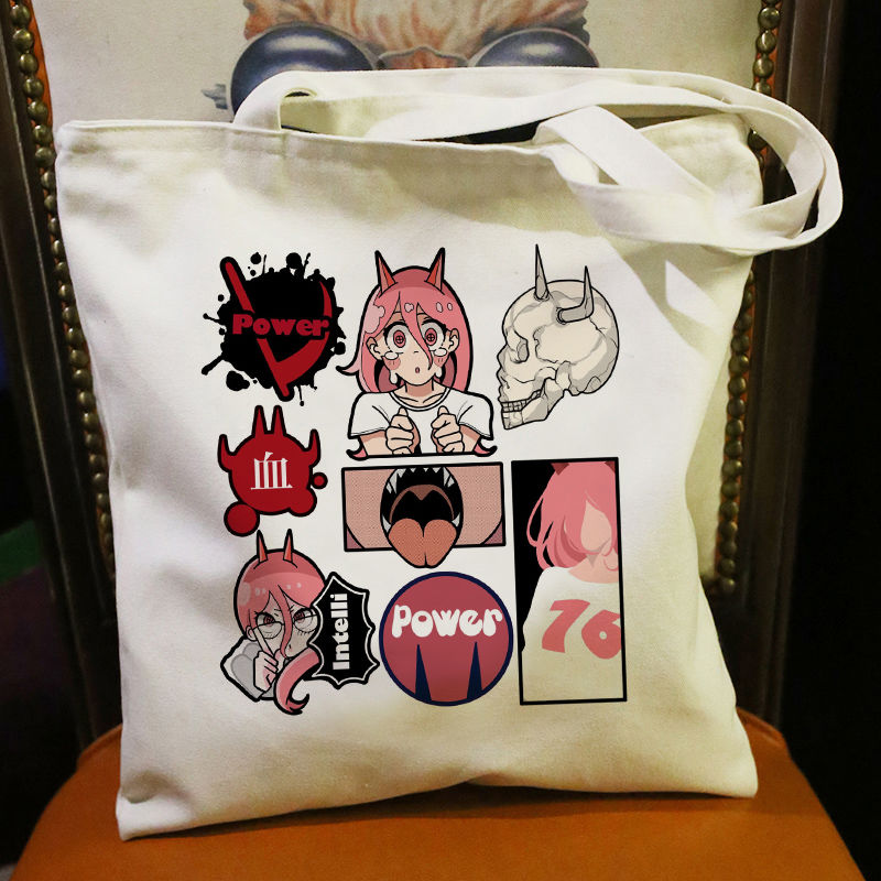 电锯人周边帆布袋二次元卡