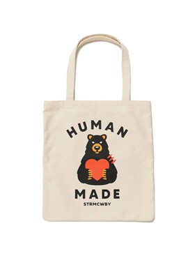 human made帆布包帆布袋定制环保购物袋外出时尚学生上课手提装书