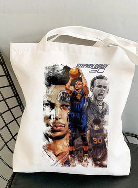 斯蒂芬篮球库里同款帆布袋NIba运动包Curry图案单肩包学生装拎书