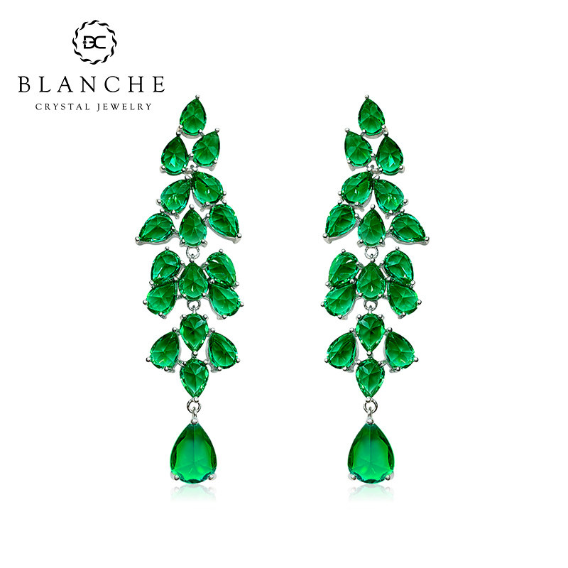 施华洛水晶耳环个性晚礼服配饰女