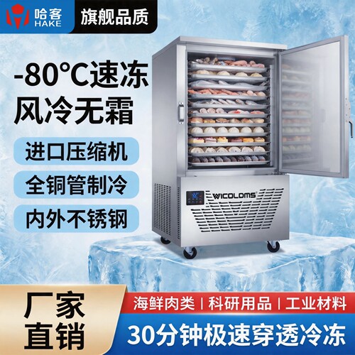 哈客高端商用零下80度风冷速冻机