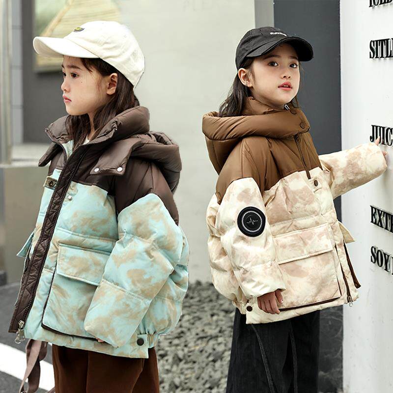英国儿童羽绒服女童短款加厚外套