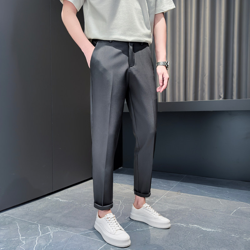 灰首314B-K70-P58控78秋冬季新款男士直筒裤子时尚百搭休闲裤,男装休闲裤,星座314B-2