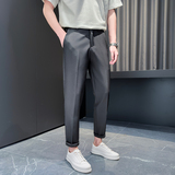 灰首314B-K70-P58控78秋冬季新款男士直筒裤子时尚百搭休闲裤，男装休闲裤，星座314B-2