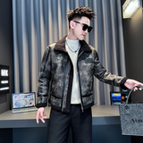 卡其首314B-2-F21-P138控178冬季新翻领加绒皮毛一体外套棉衣男，男装棉衣，星座314B-2