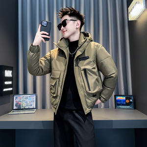 绿首314B-2-F18-P138控178冬款加厚连帽棉衣男休闲棉服外套，男装棉衣，星座314B-2