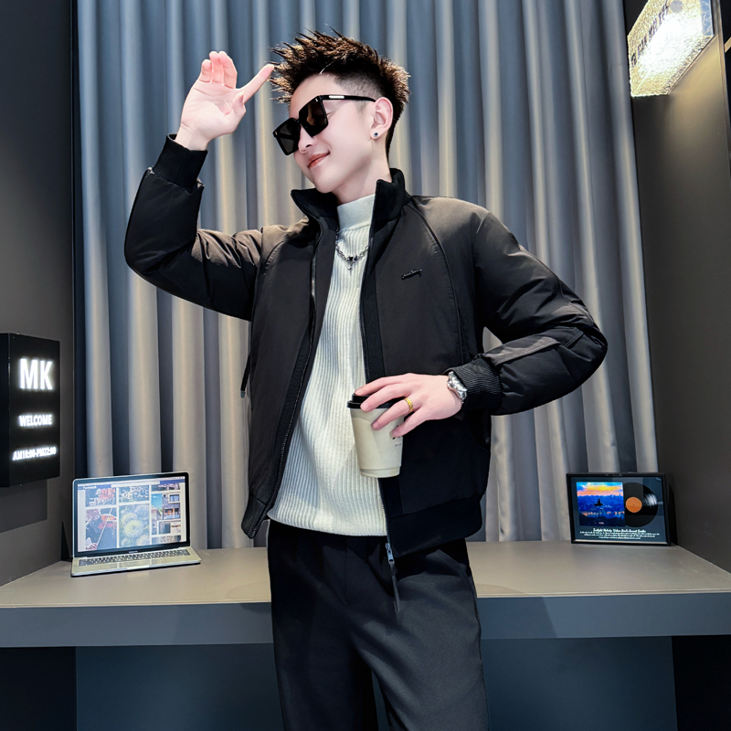 黑首314B-2-M48-P148控198冬新款加厚棉衣男休闲流行外套棉衣，男装棉衣，星座314B-2