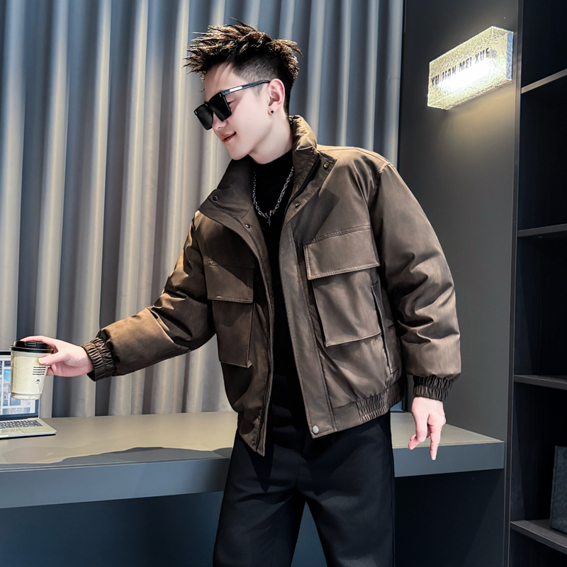 咖首314B-2-M50-P178控238冬款加厚皮棉衣男休闲流行外套皮衣棉服，男装皮衣，星座314B-2